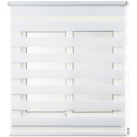 Clip&Fix Store enrouleur, Nuit et Jour, Blanc, 120 x 180 cm Stor Planète 68202