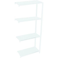 Etagère Légère Sans Vis Officlick 4/400 Metal A.m. Blanc/blanc Blanc 1500x900x400 - Simonrack
