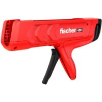 Fischer – Pistolet extrudeur manuel pour cartouches bi-tubes 150ml à 390ml – Plastique renforcé – Conception ergonomique pour confort d'utilisation