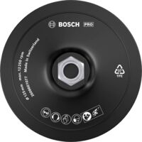 Bosch – Plateau de ponçage auto-agrippant 125 mm – Vitesse max 12 500 tr/min – Filetage M14 – Pour bois dur – 2608601077