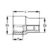 Verre, 1/2, hexagonal, 11mm TENGTOOLS M1205116-C