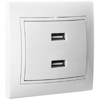 Chargeur série Europa Double USB 230V 5V 4200mA série Europa Solera ERP2USBU