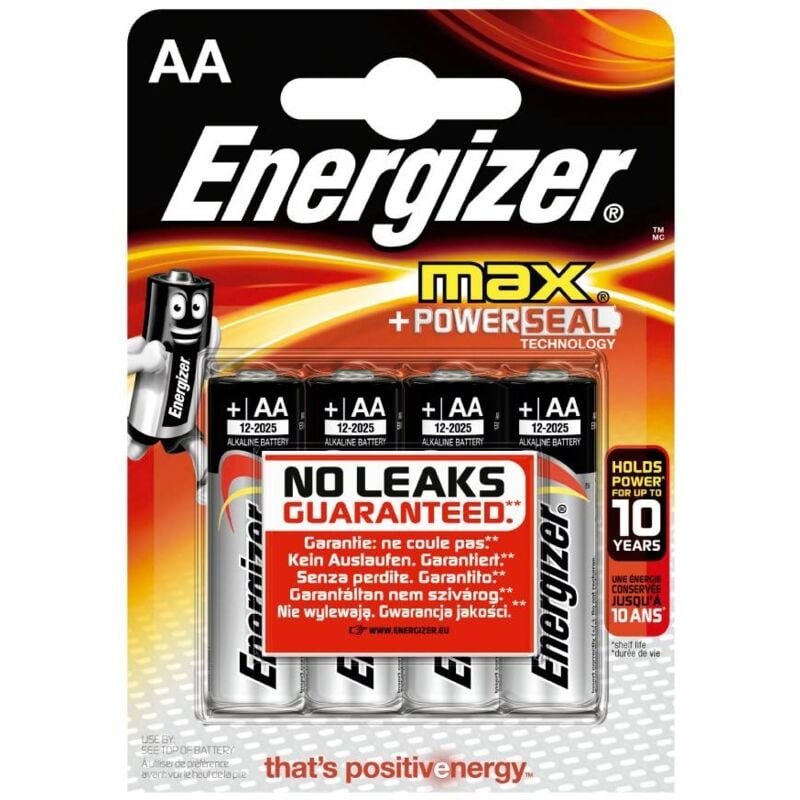 Pila Energizer Max LR6 (AA) Blister de 4 Ud