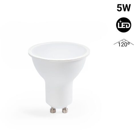 Bombilla LED GU10 - 5W - 120° - Blanco Cálido