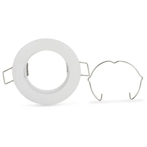 Aro downlight circular para bombilla GU10 / MR16 - Corte Ø62 mm  Blanco