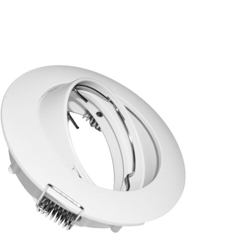 Aro Downlight Circular Basculante Para Bombilla GU10 / MR16 - - Blanco