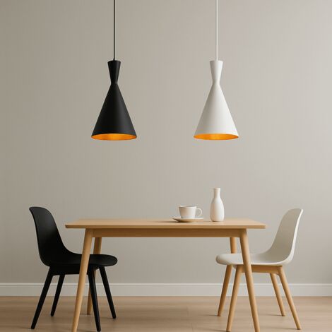 Lámpara Colgante Metal "Solvang" - Negro Mate