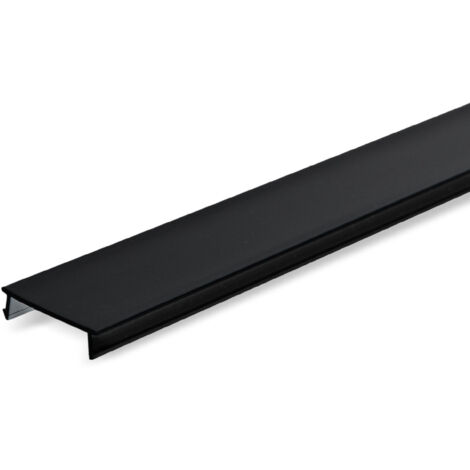Tapa Embellecedora Para Carril Magnético - 1 Metro - Negro
