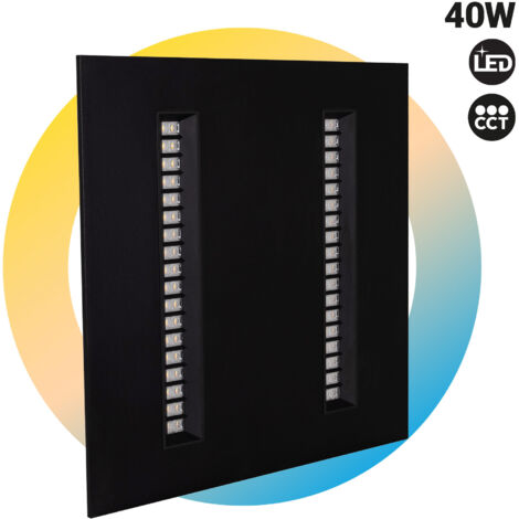 Panel LED Empotrable 60x60cm - 40W - UGR18 - Driver PHILIPS - - Negro