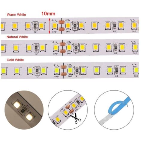 Tira LED 24V DC - 18W/m - Monocolor - 10mm - IP20 - Rollo 5