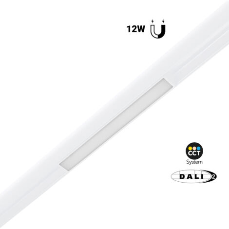 Foco Lineal Opal Para Carril Magnético 48V CCT - 12W - DALI-2 - Blanco (1/5)