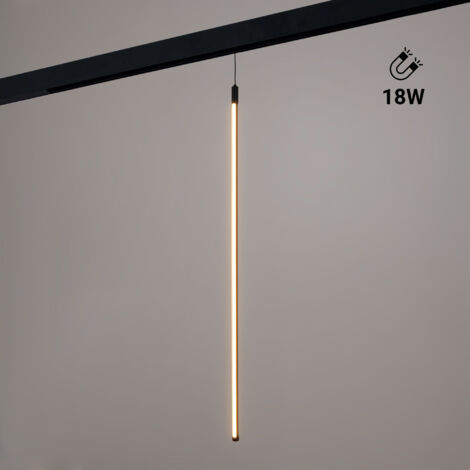 Lámpara Colgante LED Vertical Para Carril Magnético - 48V - 18W - Blanco Cálido