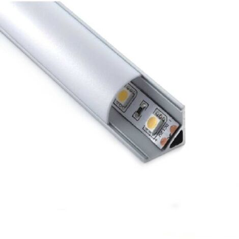 Perfil Para Tira Led De Esquinas - Superficie - 16x16mm