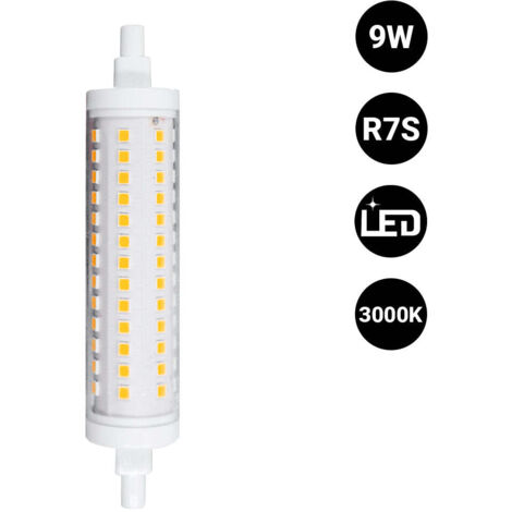 Bombilla LED R7S - 118mm - 1000lm - 9W - Blanco Cálido
