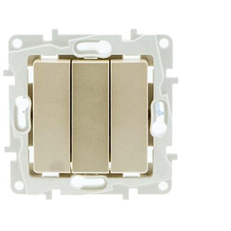 Comprar mecanismo interruptor empotrable de 3 piezas - Barcelona LED