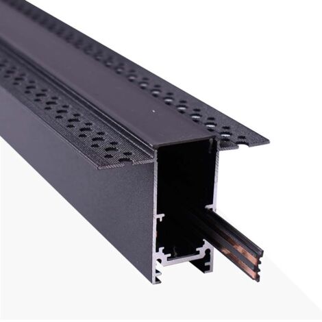 Carril Magnético 20mm De Integración 48V - 2 Metros - Negro