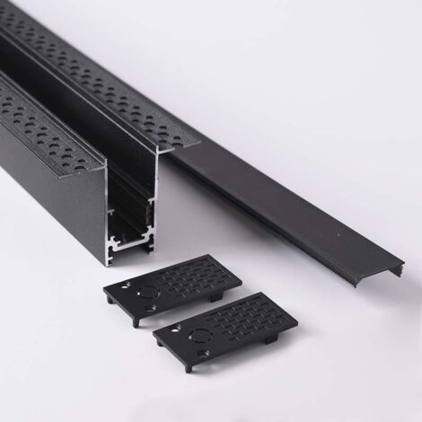Carril Magnético 20mm De Integración 48V - 2 Metros - Negro