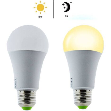 Bombilla LED Con Sensor Crepuscular - E27 A60 - 9W - Blanco Neutro