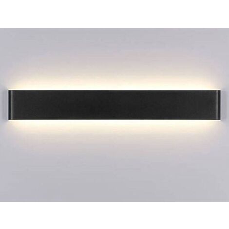 Aplique De Pared LED Nórdico "SILEA" 19W 1800 Lumens - Negro