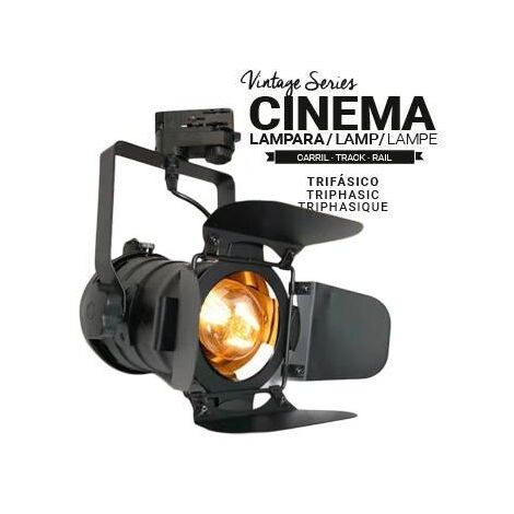Foco carril monofásico orientable Cinema - E27