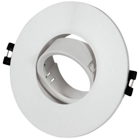 Aro Downlight Empotrable Basculante GU10, MR16 Ø110mm - Blanco
