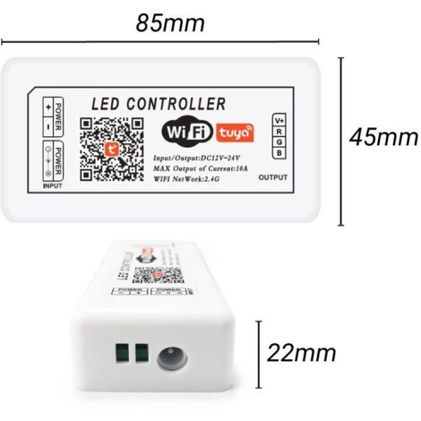 Comprar controlador LED RGBW WIFI 12/24V de 4 canales con Mando