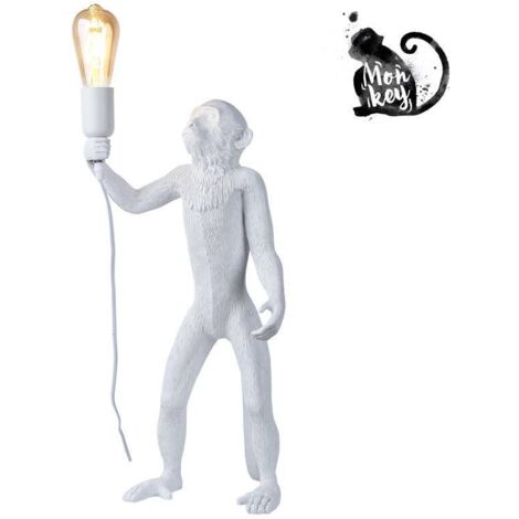 Lámpara Mono De Resina "Micu" - Blanco