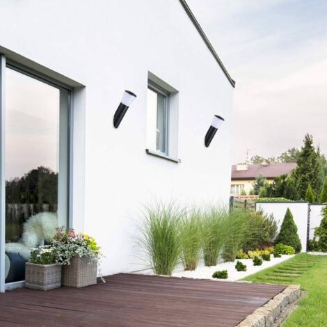 Aplique De Pared Exterior Inclinado "OLIVA" E27 IP44 - Negro