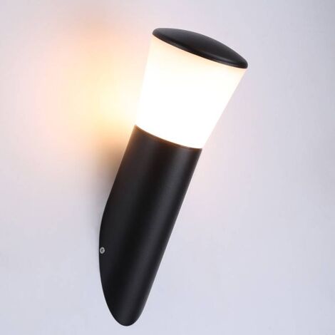 Aplique De Pared Exterior Inclinado "OLIVA" E27 IP44 - Negro