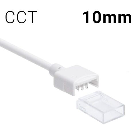 Conector Inicio con Cable para Tira LED IP68 10mm 2Pin • IluminaShop