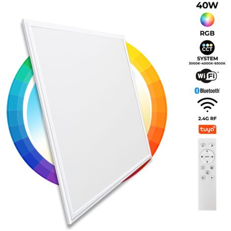 Panel LED WIFI SMART RGB / RGBW + CCT - 60x60 Cm - 40W