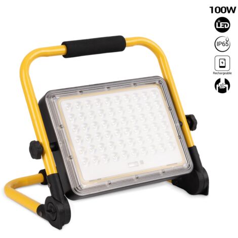 Proyector LED Portátil De Trabajo 100W - IP65 - 6000K - Blanco Frío
