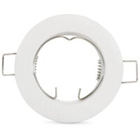 Aro  empotrable circular fijo para bombilla GU10 / GU5.3  Blanco