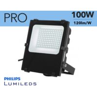 Foco proyector LED 100W Chip Philips IP65 | Blanco frío 6000K - Blanco frío 6000K