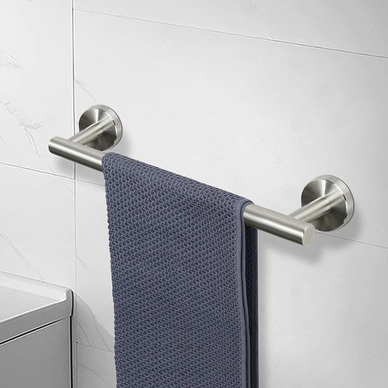 Toallero Acero Inoxidable Toallero Baño Montaje En Pared Cepillado 40 Cm  Ormromra MZQ-0672-1