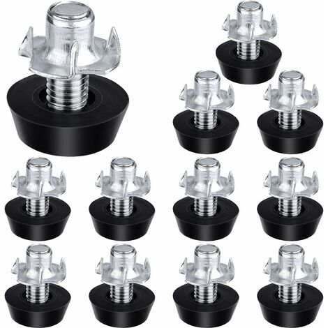 Juego De 12 Pies Ajustables Para Muebles SOTECH - Altura 100 Mm, Ajuste +/- 18 Mm, Soporte 500 Kg