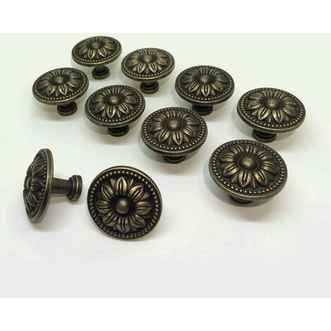 Tiradores para Cajones 29mm Retro Pomo de Armario con Diseño de Flores