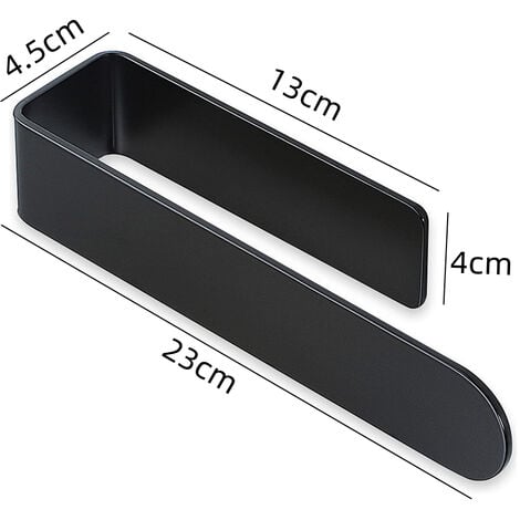 Toalleros de Baño Adhesivo 23cm Barra de Toalla para Cocina Acero  Inoxidable sin Taladrar Negro