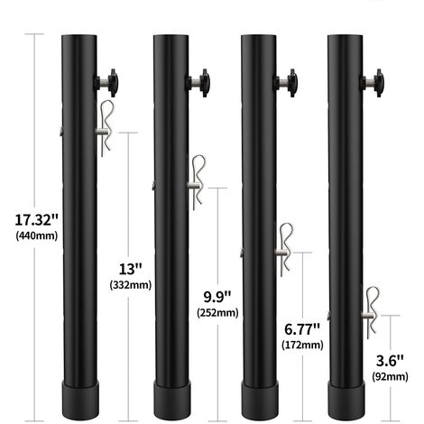 4 Extensores De Patas De Mesa Ajustables, Elevadores De