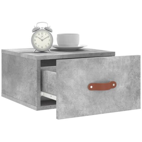 Tables De Chevet Murales Pcs Gris B Ton X X Cm