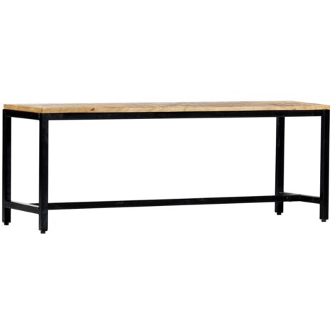 Banc à dîner 120 cm Bois de manguier massif brut