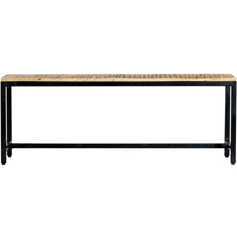 Banc à dîner 120 cm Bois de manguier massif brut