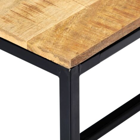 Banc à dîner 120 cm Bois de manguier massif brut