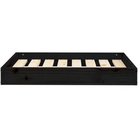 Canapé pour chien noir 70x45x30 cm velours RG3Q14250