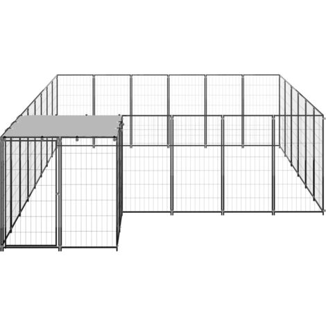 Chenil Noir 12,1 m² Acier