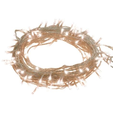 Guirlande Rechargeable 20m 400 Mini LED Blanc Chaud Câble Vert