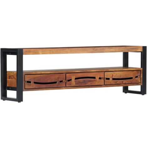 Meuble TV - VINGVO - SWT(247998) - Bois De Sesham Massif - 140 X 30 X
