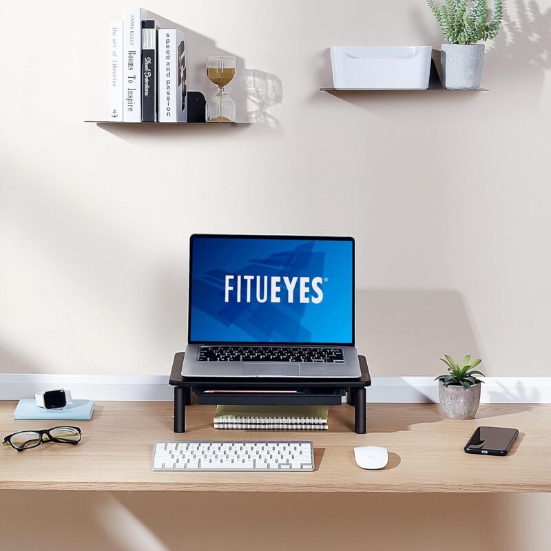 FITUEYES Supporto Monitor Supporto per Monitor in Vetro Temperato