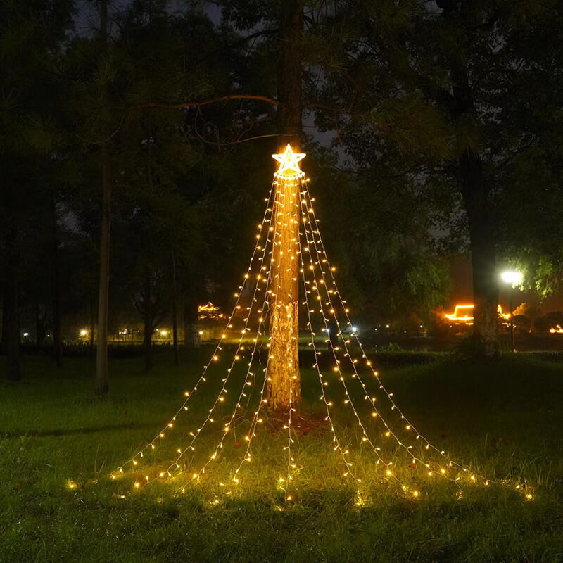 8 LED-Lichterkette mit m Beleuchtungsmodi Garten-Hochzeitsfest-Weihnachtsdekoration wasserdichte 3,5 solarbetriebene für