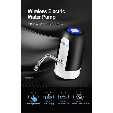 Wasserflasche Pumpe USB Trinkwasserpumpe Elektrischer Wasserspender für  Zuhause